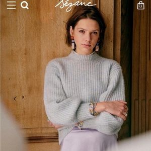 Speckled Blue XS. 
Main Fabric : 53% Wool, 30% Polyamide, 17% Alpaca